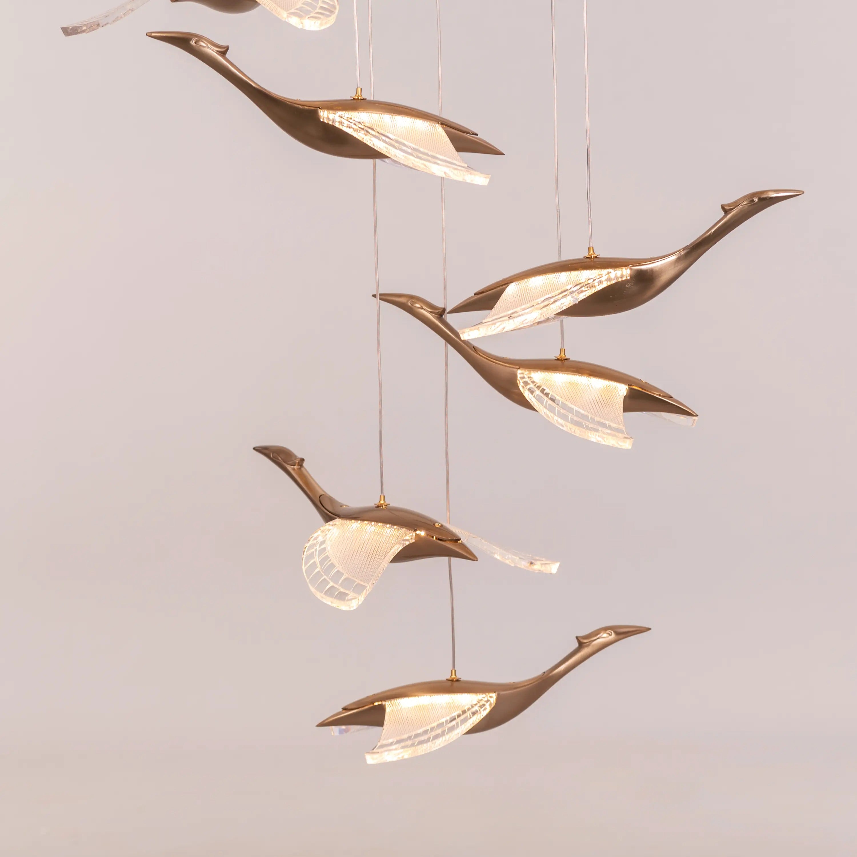 Birds Double Height Chandelier